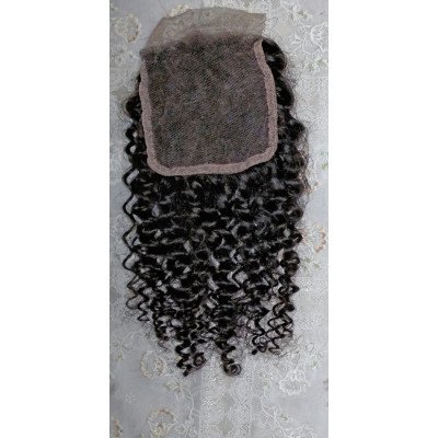 Steam curly closure hair